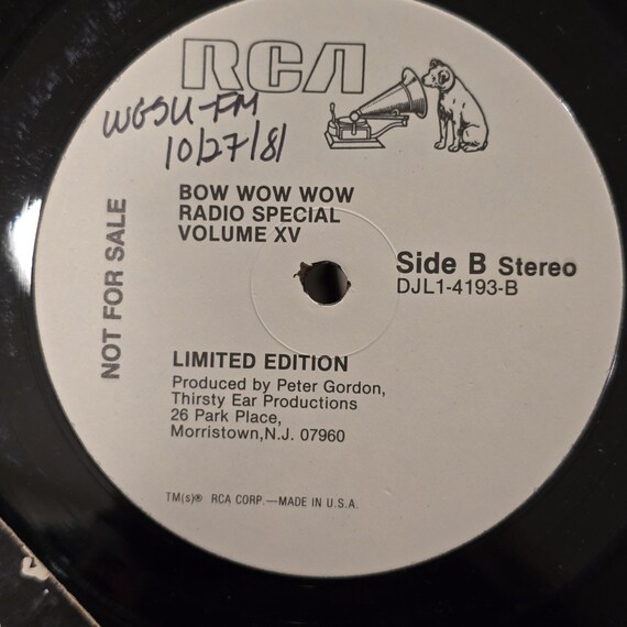 Bow Wow Wow Signed Lp RCA Series Promo Annabella Lwin, Original