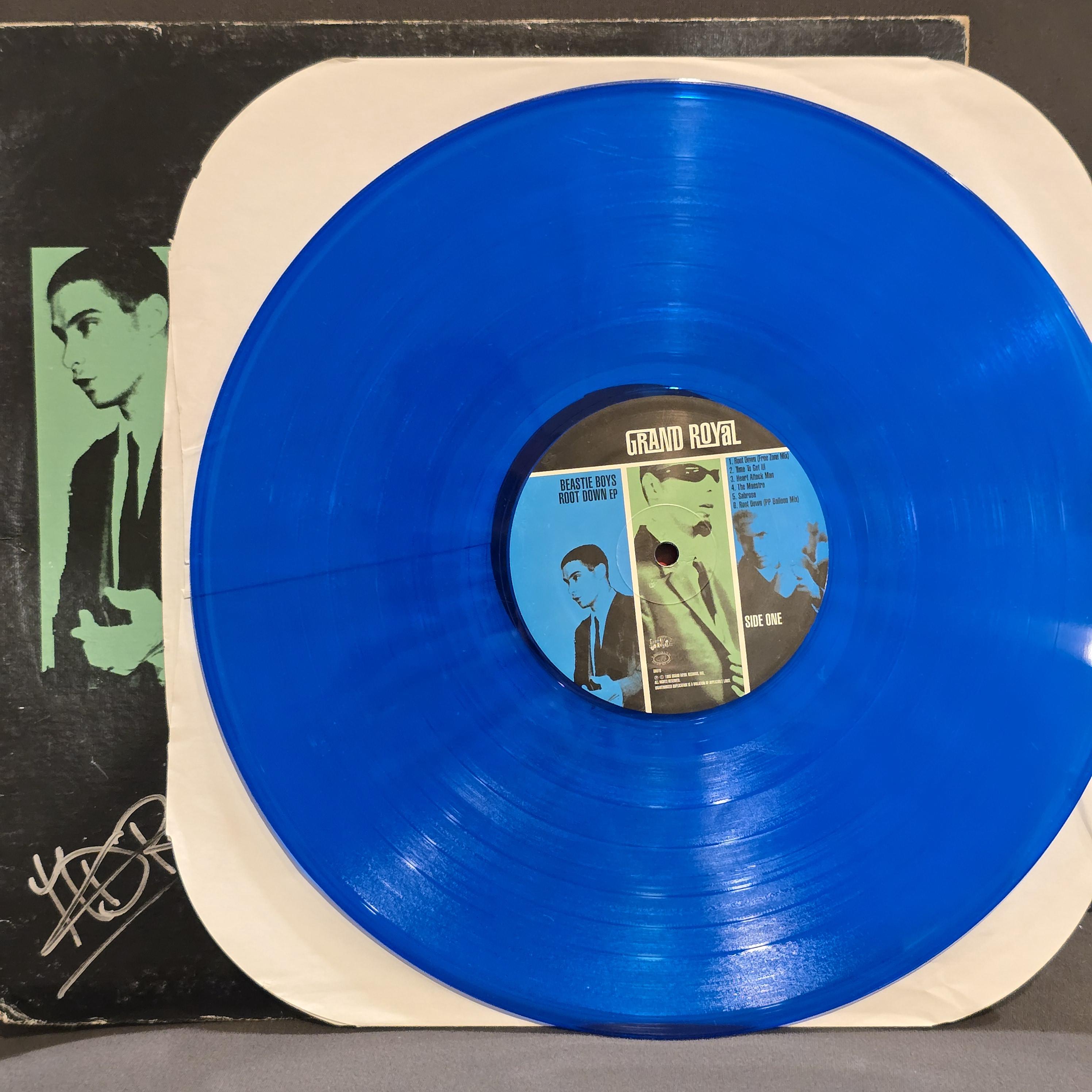 Beastie Boys Signed Lp Root Down Canada Press Blue Vinyl 1995, 3