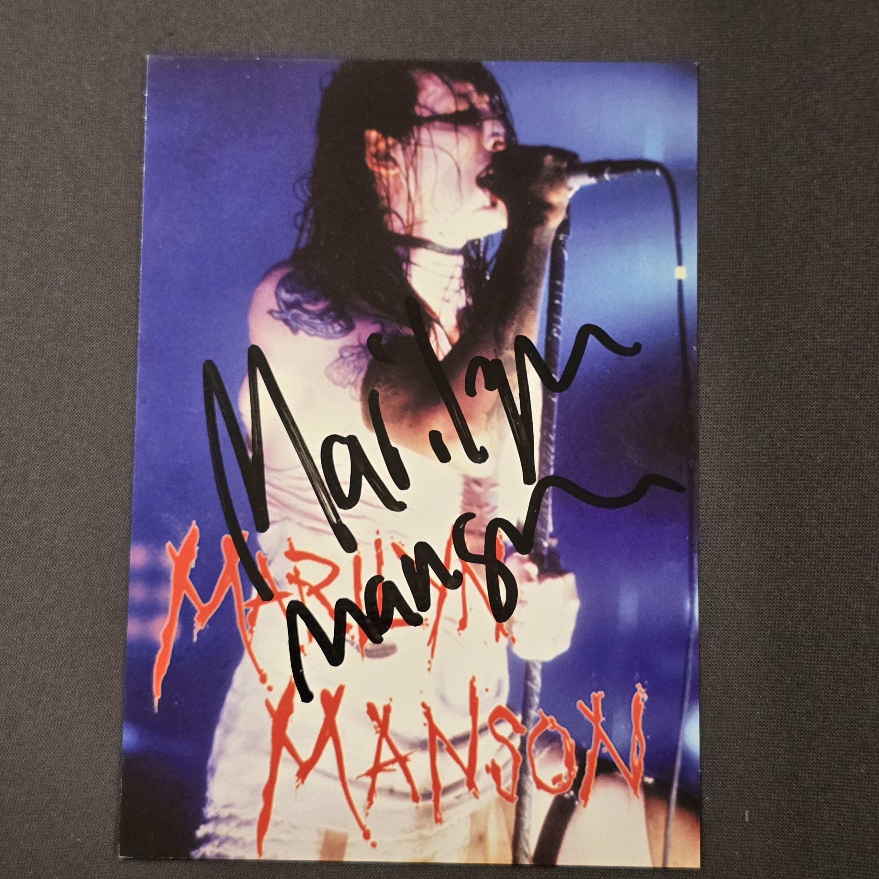 Marilyn manson autograph - Etsy 日本
