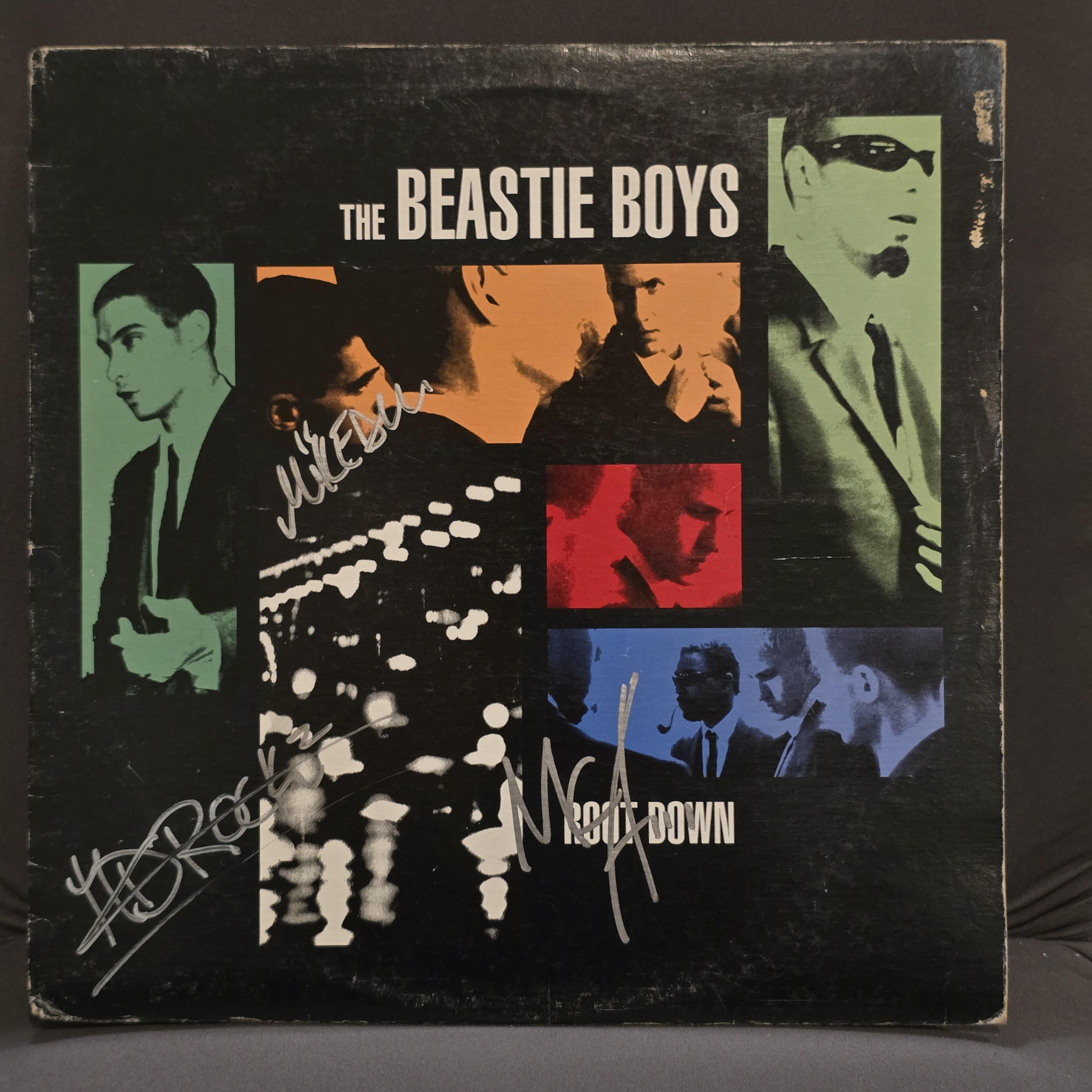 Beastie Boys Signed Lp Root Down Canada Press Blue Vinyl 1995, 3