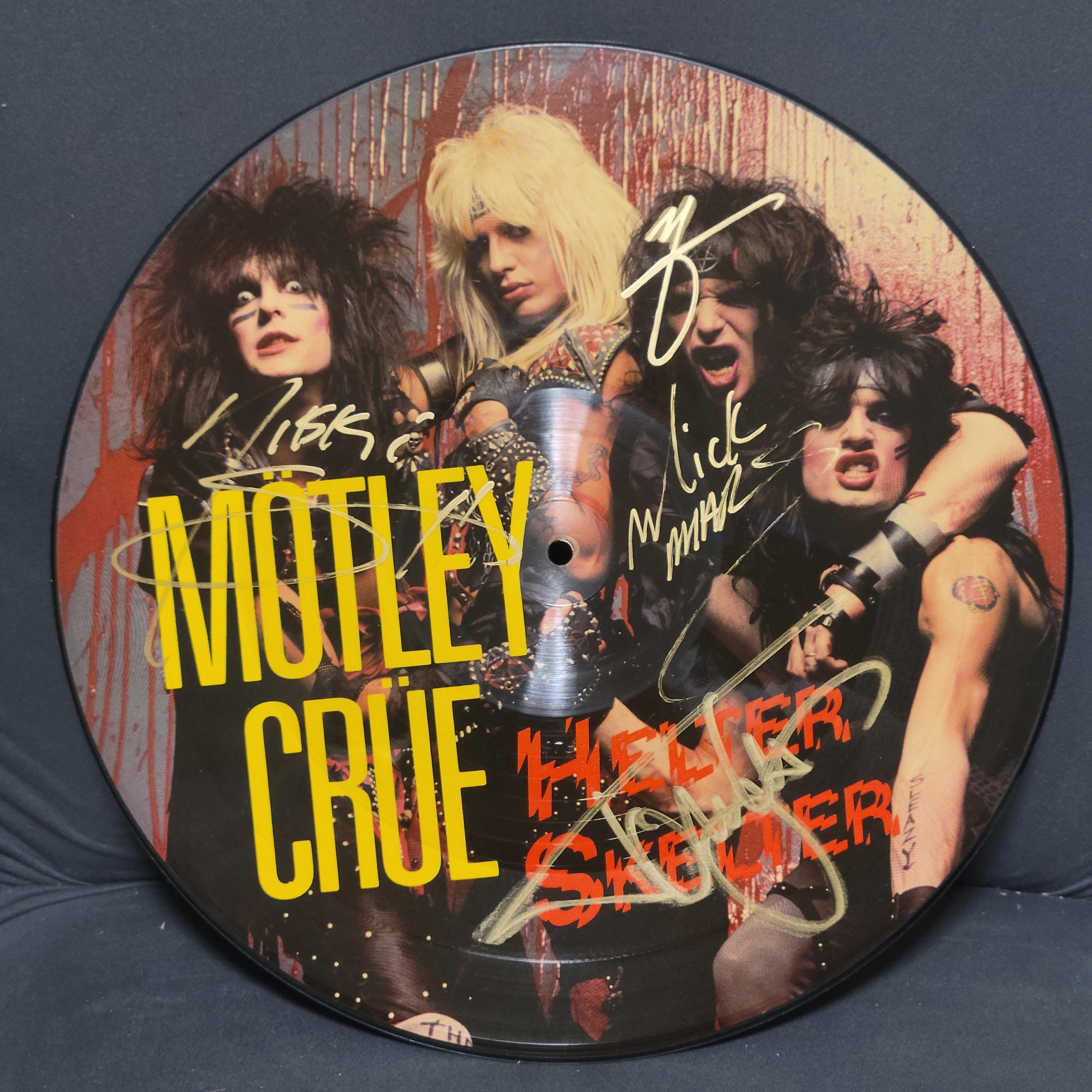 Motley Crue Signed Lp - Etsy