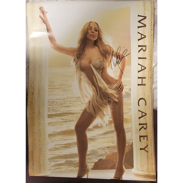 Mariah Carey signed Poster , Original, Vintage, Great Gifts, 70s 80s 90s