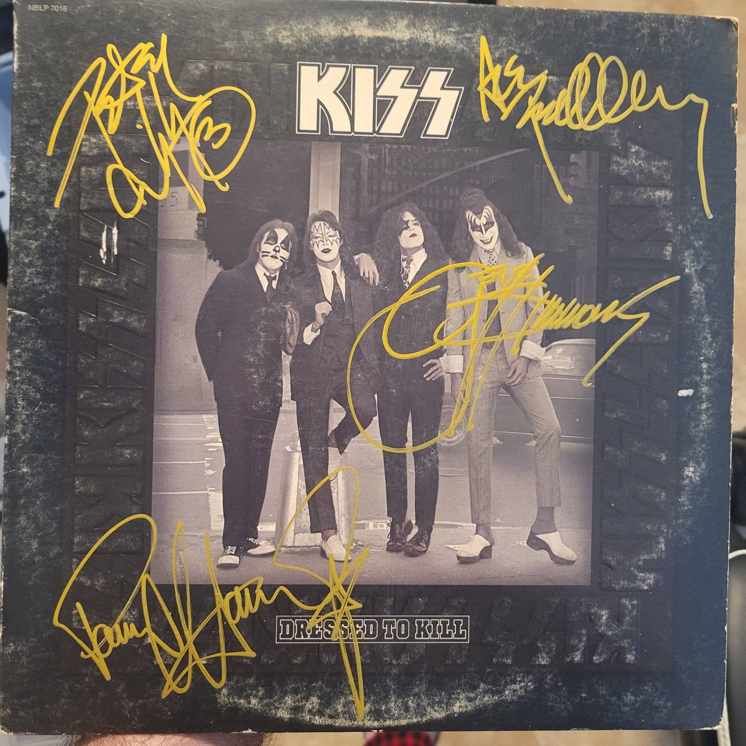 Kiss Signiert Lp Dressed To Kill Full Band Original Album Etsyde