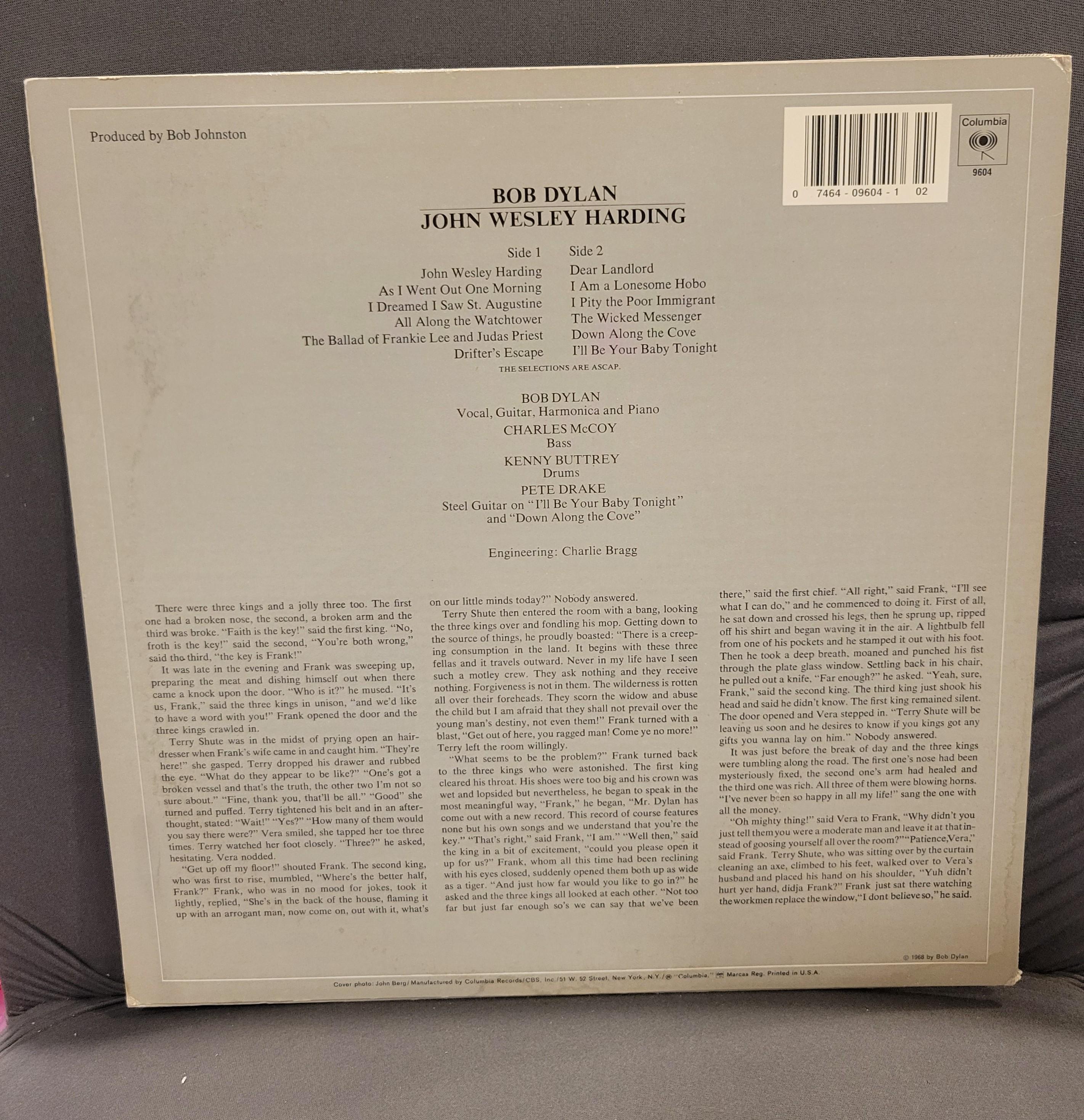 Signed Bob Dylan 