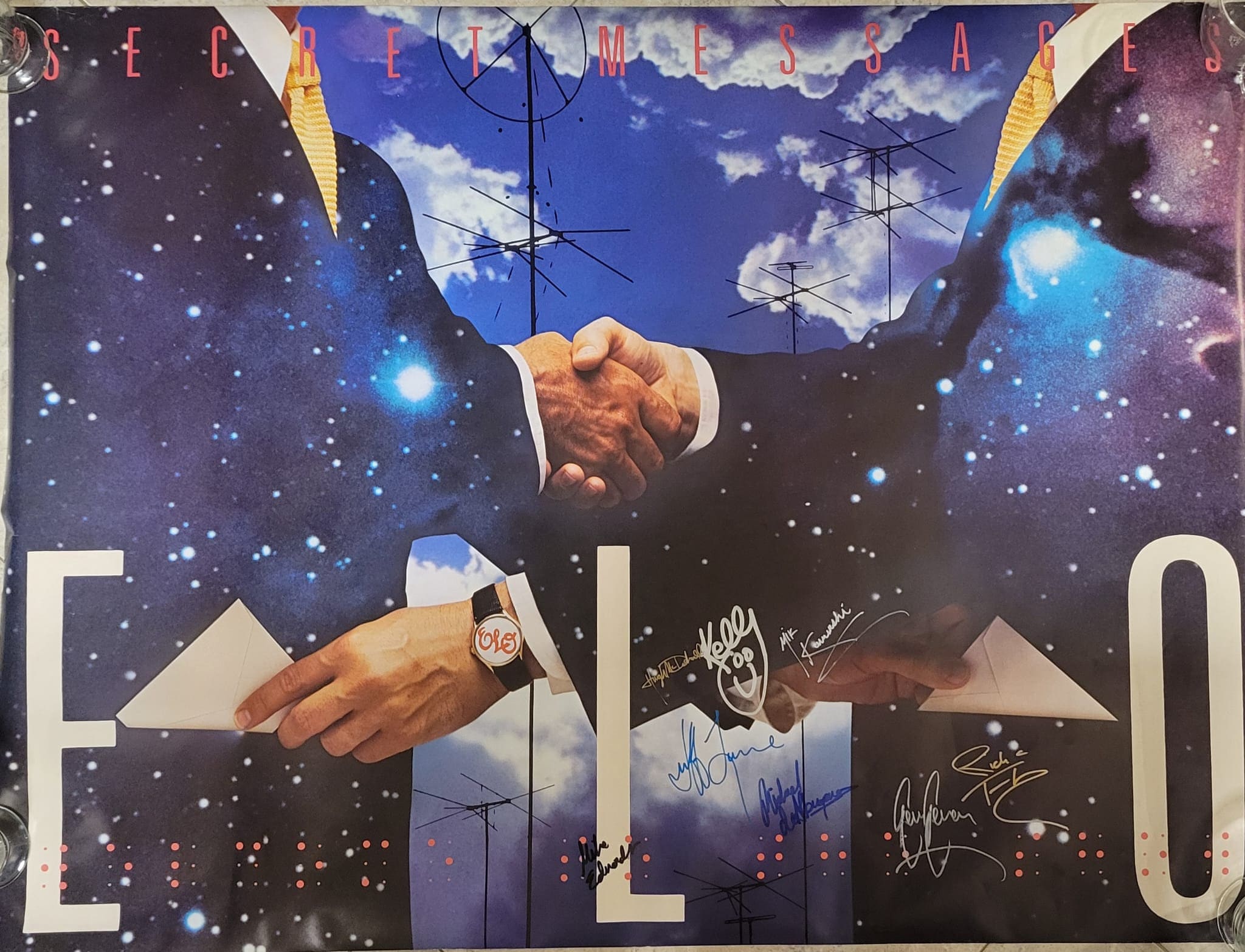 Electric Light Orchestra Signed Poster Secret Messages, 8
