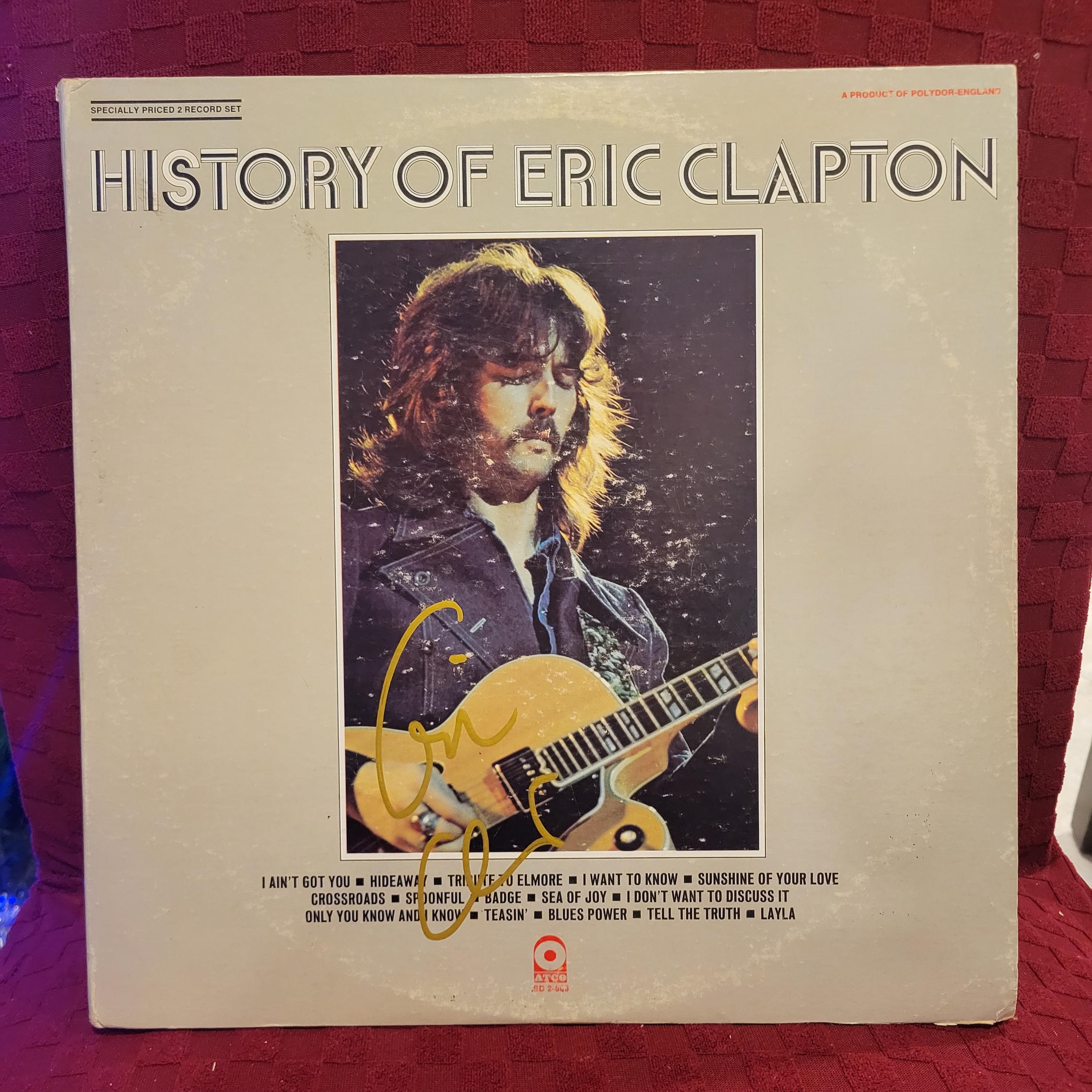 エリック・クラプトンのサイン入りLP エリック・クラプトンの歴史