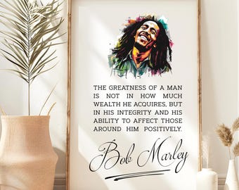 Bob Marley Quote Poster: Inspirational Home Office Decor (Digital Download), 35