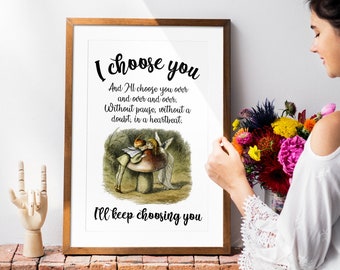 2. Family and love,I choose you,Digital art,Family sign,Home Decor Sign,Wedding sign,Wall decoration,Surname sign,Gift for Her,Gift for him