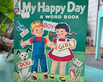 My Happy Day A Word Book A Rand Mcnally Book 1951 Edition