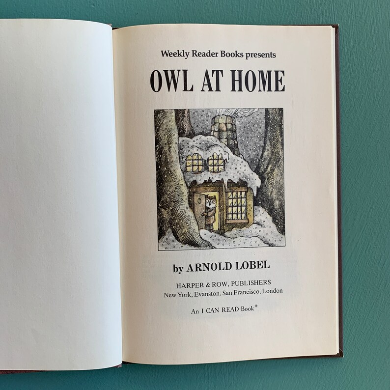 Owl At Home by Arnold Lobel An I Can Read Book Vintage Etsy