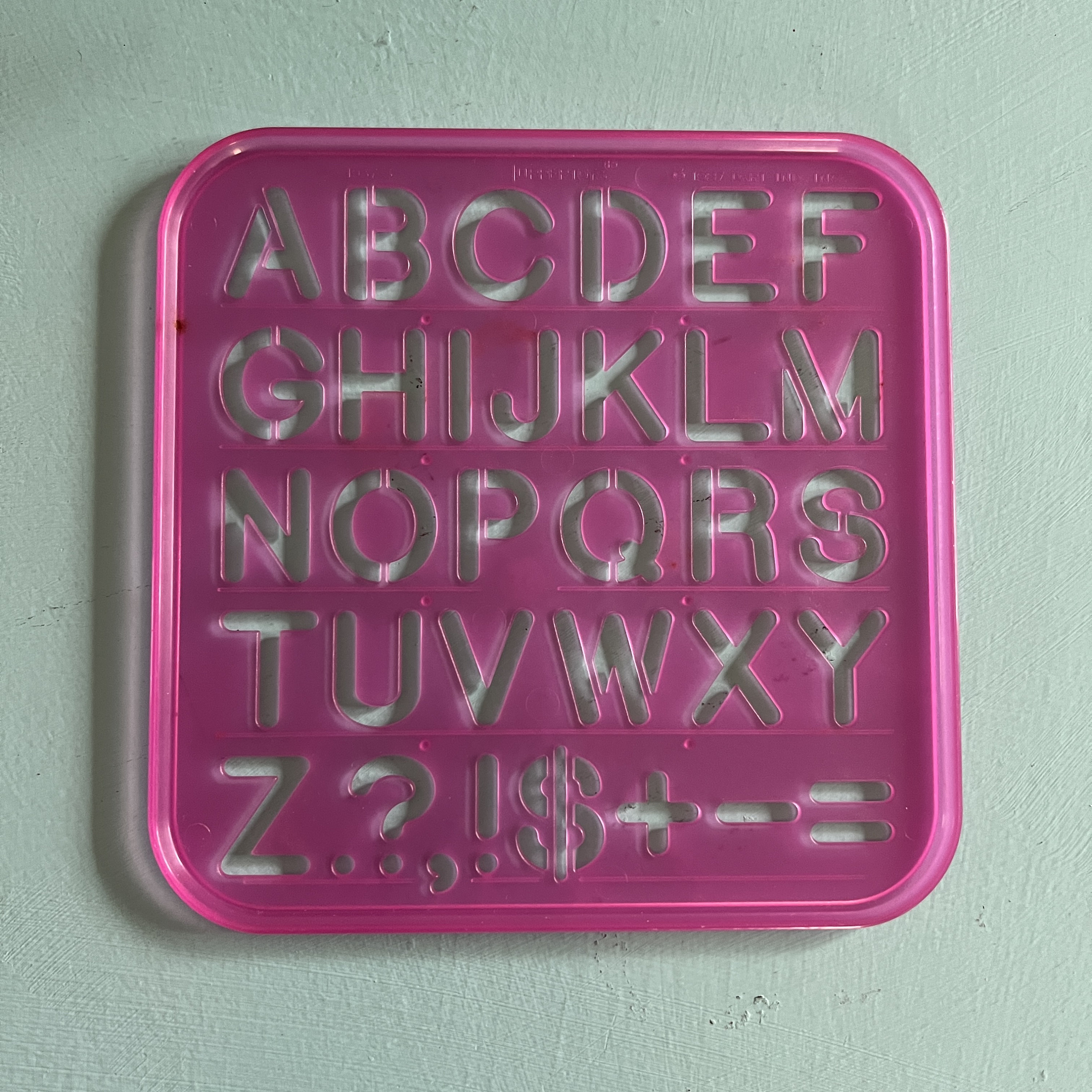 Vintage Tupperware Stencil Set 7 Tupperware Stencils 1987 Etsy