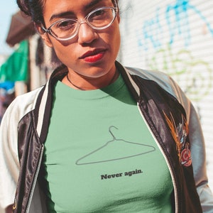 ロー対ウェイド事件プロチョイスシャツ 二度とないユニセックスTシャツ、フェミニストシャツ、生殖中絶の権利