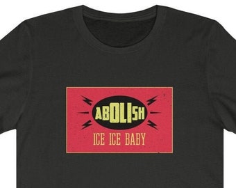 ICE 廃止ベビーユニセックス T シャツ - 反トランプ社会正義シャツ、移民の権利、フェミニストシャツ