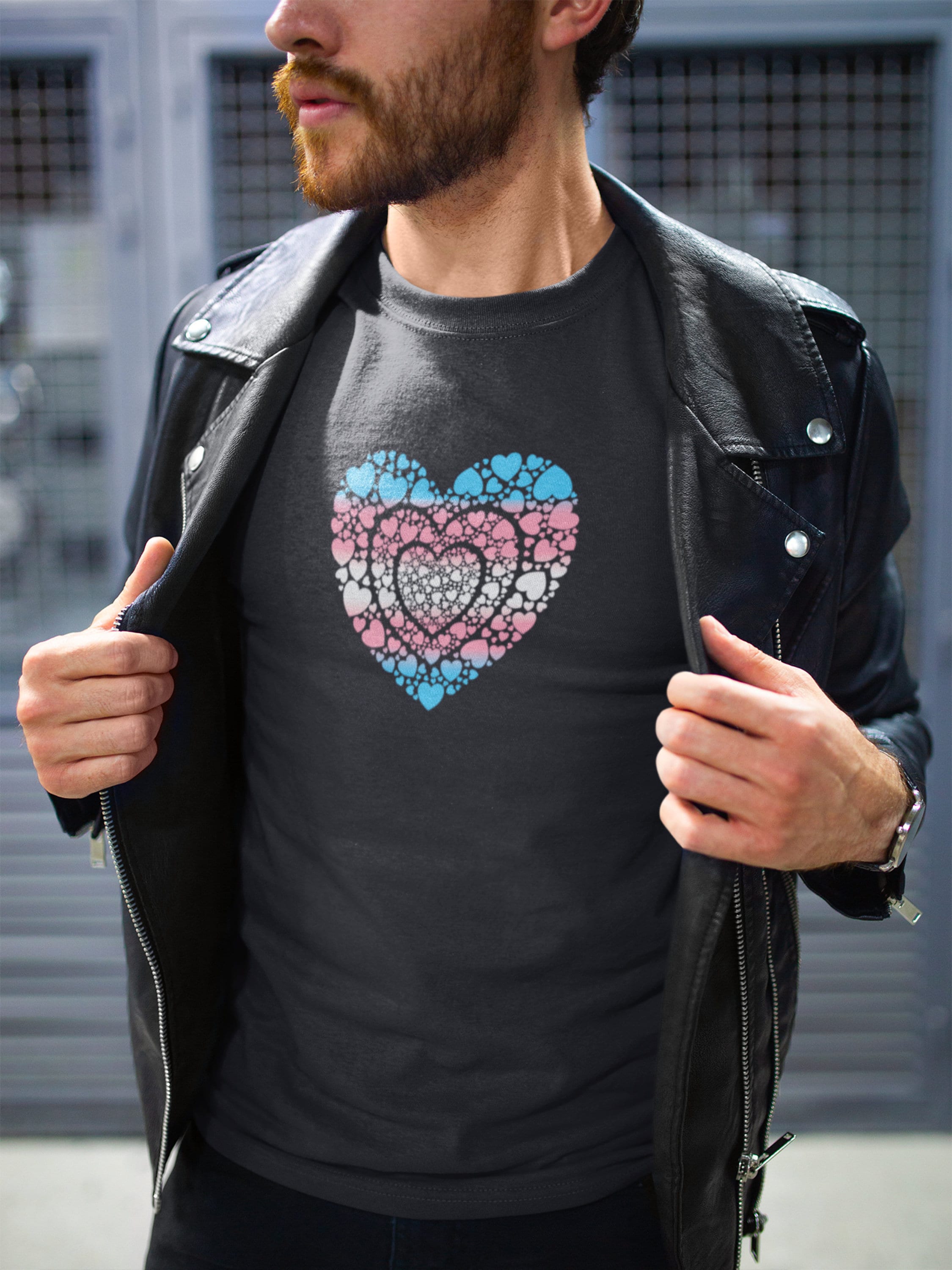 Transgender Pride Heart Unisex Tee 