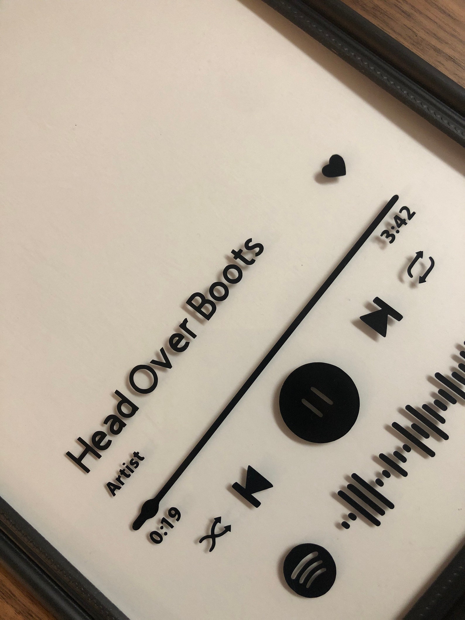 SPOTIFY GLASS ART Customized spotify glass spotify glass Etsy