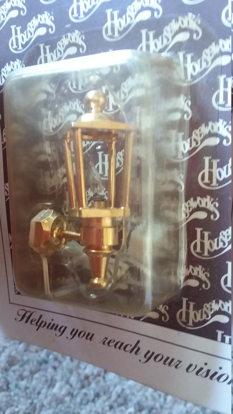 Ultra-Cheap Deals A Houseworks brass coach lamp in one old scale stock new is famous inch