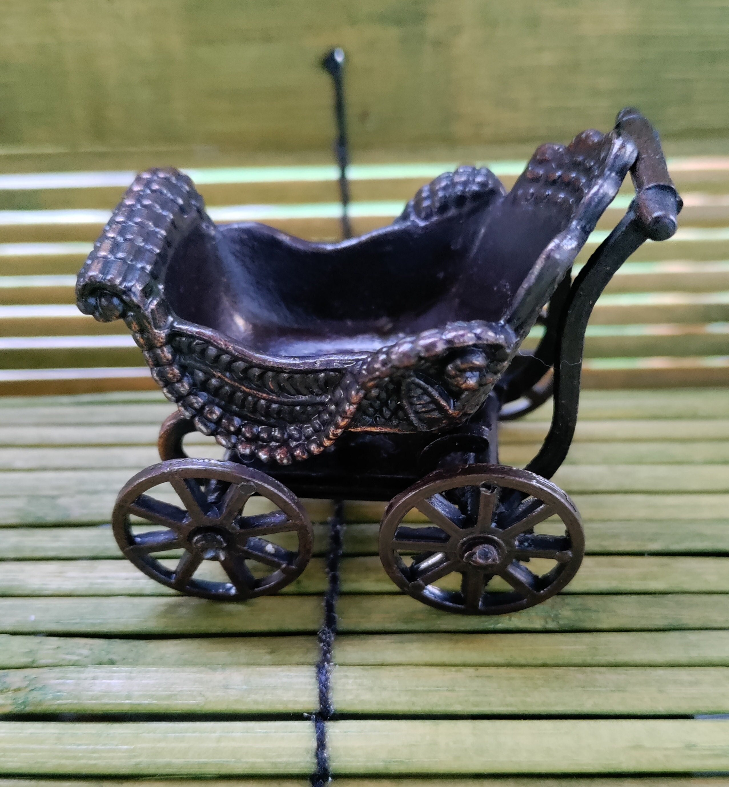metal baby carriage