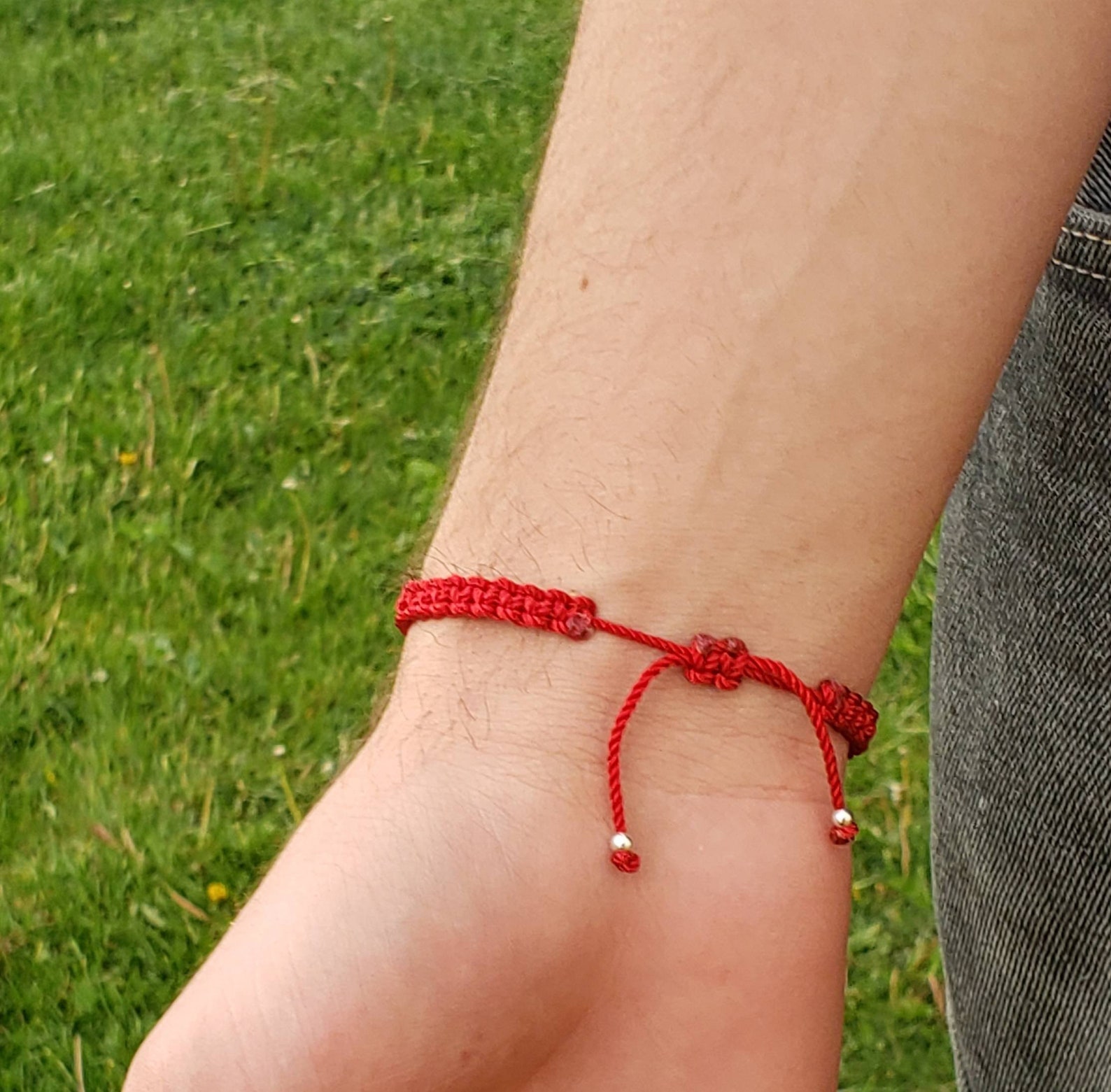 Name bracelet Red String bracelet good luck Braided Etsy