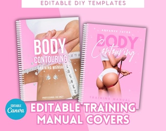 Bearbeitbare Körperkonturierung Handbuch Cover, Body Shaping Training Cover, Handbuch Cover, Training Manual, Ebook Cover, Body Contouring, Sculpting