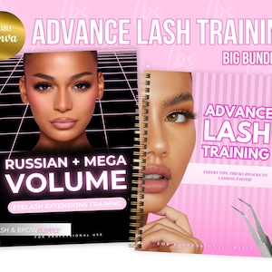 Lash Manual, volume lash training manual, Advance Eyelash Training, Mega Volume Lash Training, Russian, Eyelash Training Manuals for Tutors