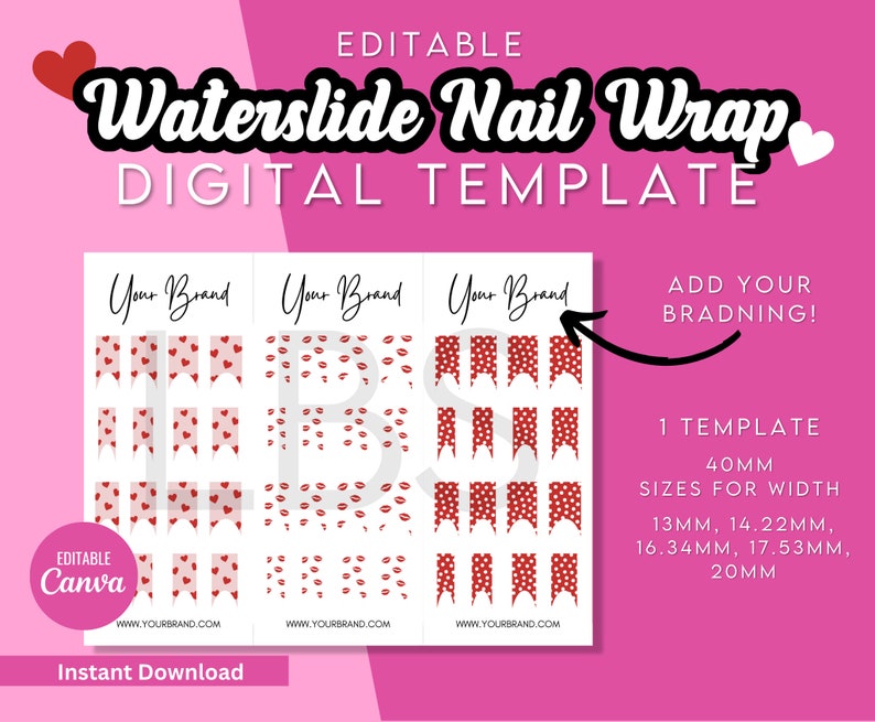 Waterslide Nail Decals Nail Design Templates French Tip Nail - Etsy