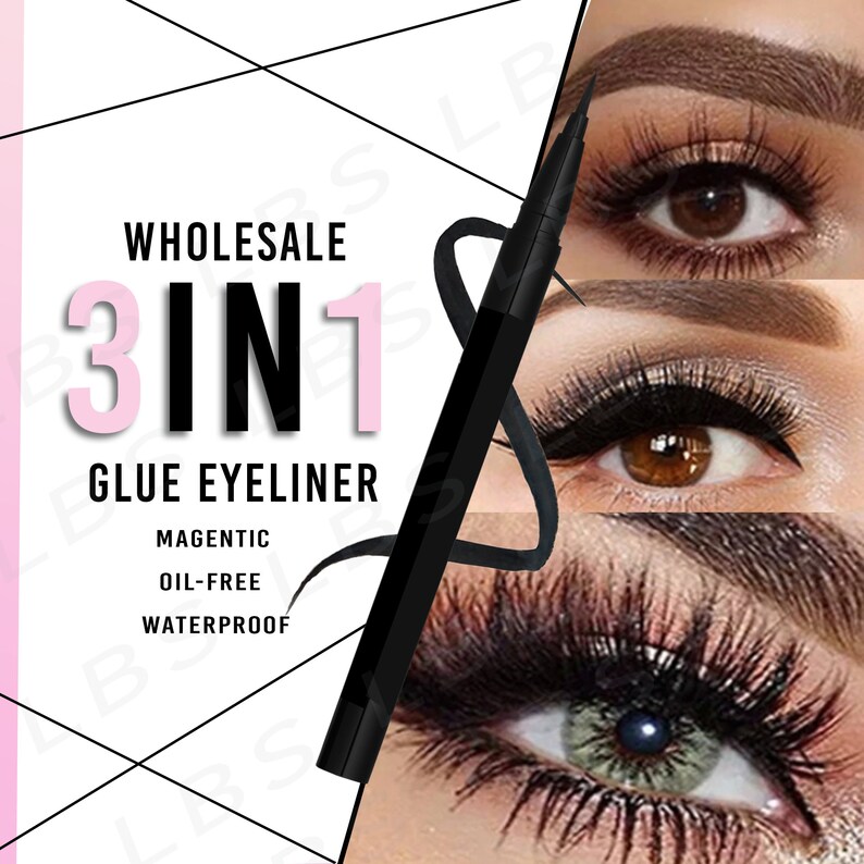 3in1 Wholesale Eyelash Eyeliner Adhesive/glue Pen Etsy