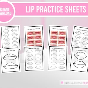 Lip Blush Practice, Lip mapping, hyaluron pen lip mapping, lip blush training, tattoo practice, hyaluron pen lip training, pmu training