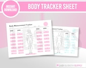 Body Tracker, Sculpting, Body Contouring, Body measurement,  notebook with weight tracker, Body Sculpting Forms, Feminine body sculpting