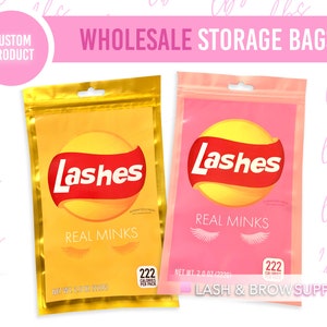 Eyelash Bags, Eyelash Storage Bag, Lipgloss Bags, Eyelash laser zip bags, Lipgloss laser zip bags, Lash packaging - Lashwood Bags