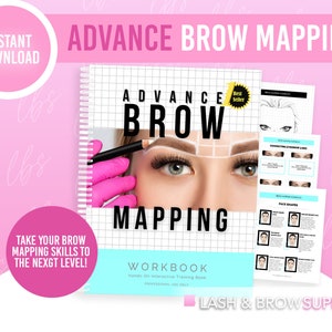 Brow Mapping, Mapping Practice, Microblading Practice, PMU Training, PMU, Brow Practice Forms, Printable Forms, Microblading Forms