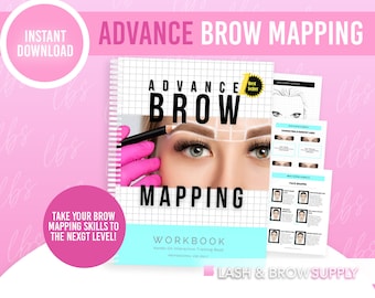 Brow Mapping, Mapping Practice, Microblading Practice, PMU Training, PMU, Brow Practice Forms, Printable Forms, Microblading Forms