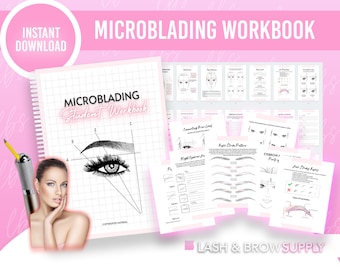 Microblading, PMU Practice, Microblading Stroke, PMU Training, PMU,  Brow Practice Forms, Printable Forms, Microblading Forms
