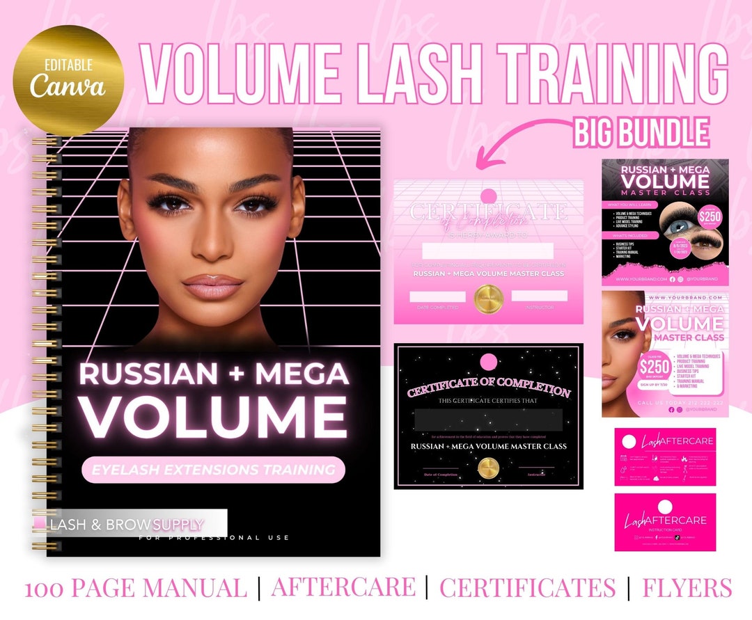 Volume Eyelash Extensions Training Manual, Training Manual for Mega ...