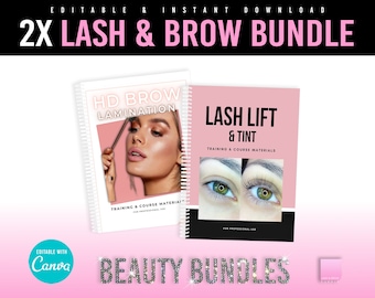 Lash & Brow Bundle, Lash Lift Manual,  Brow Lamination Manual, Brow Lift,  PDF, Training Manual, Lash Lift Training, Brow Lift Manual