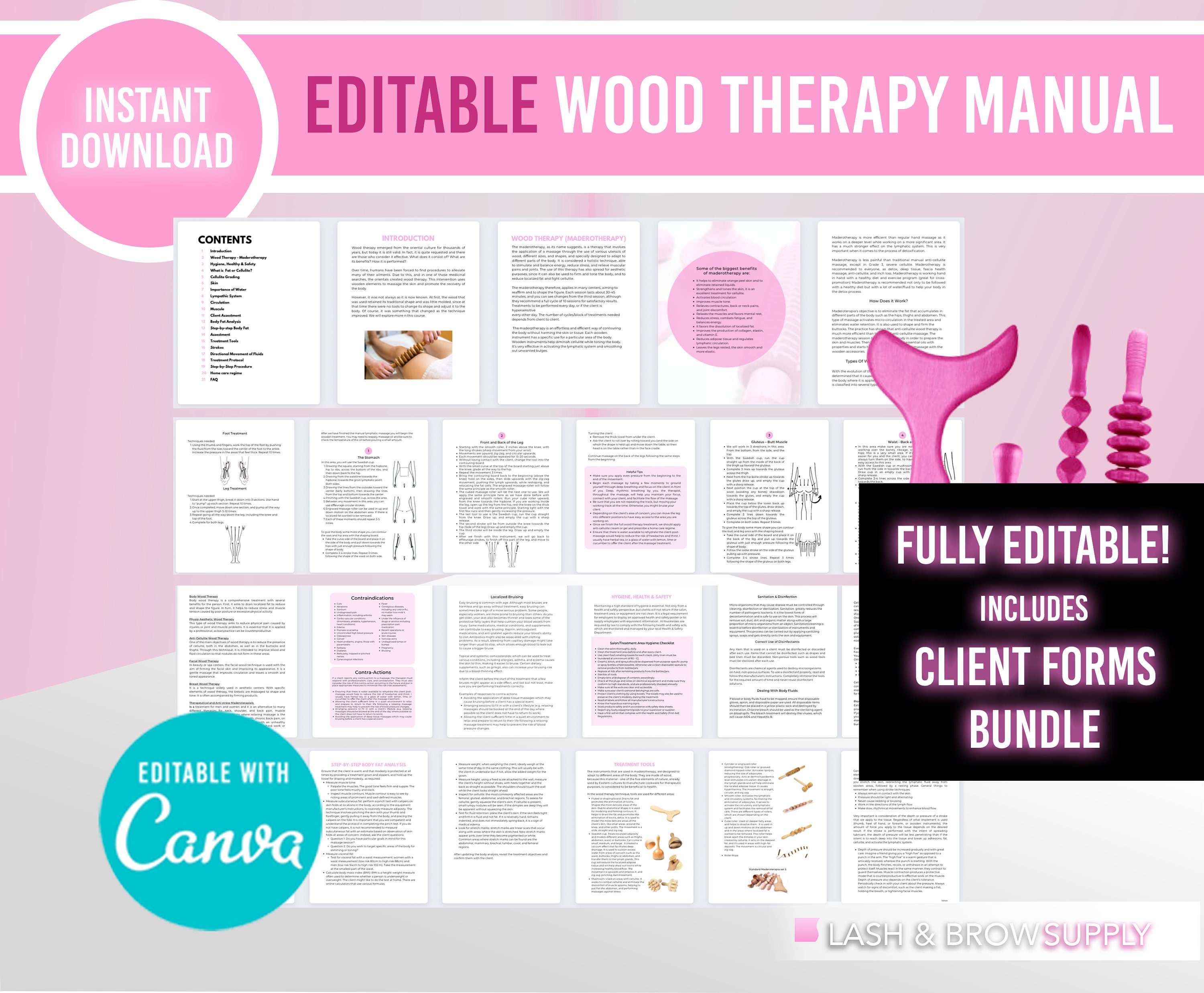 Wood Therapy Training Manual Editable Wood Therapy Etsy