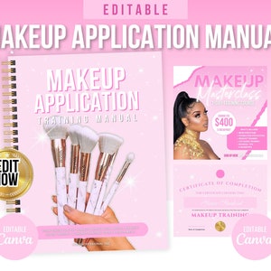 Makeup Training Manual,, Training Manual, MUA Training, Cosmetology, Makeup, Face Chart, aesthetics, Makeup Artist, Makeup Template