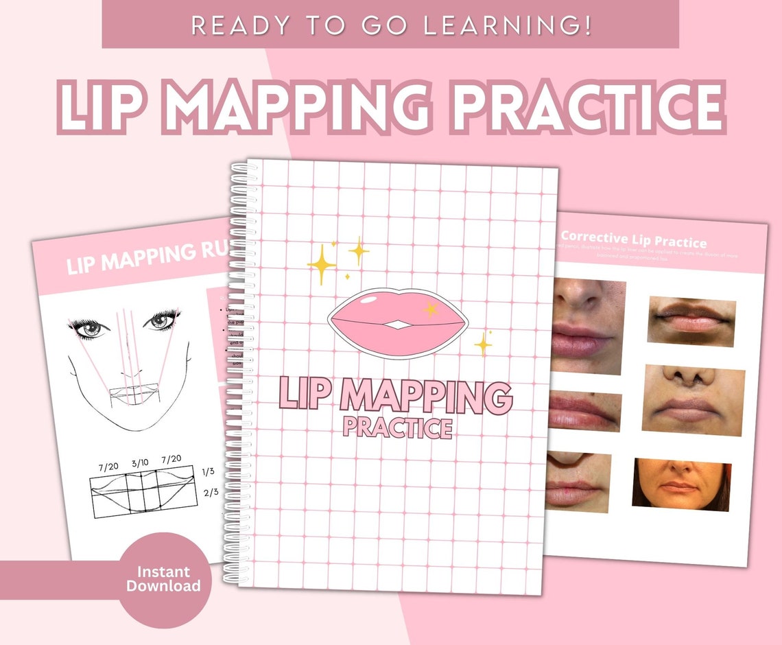 Lip Mapping, Blush Practice, Lip Mapping, Lip Mapping, Lip Blush ...