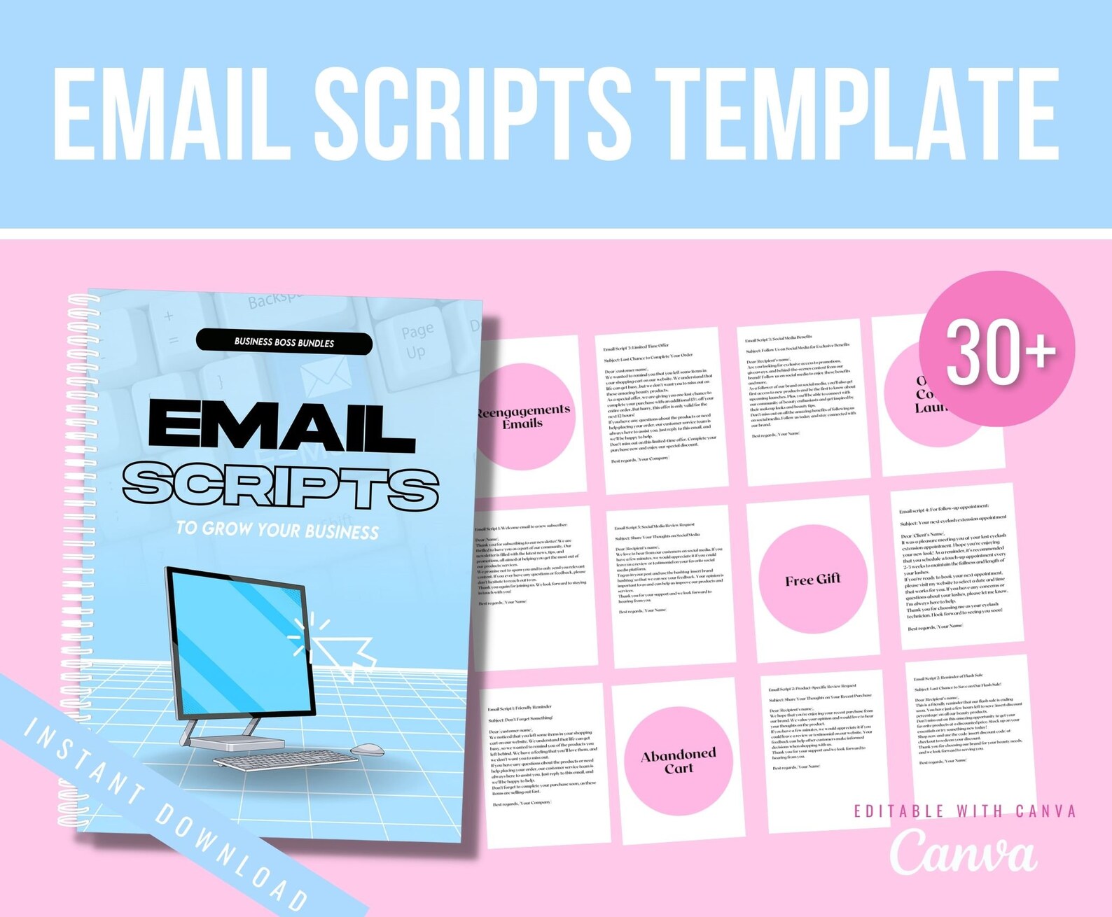 Email Sequence Script Templates, Email Campaign, Marketing Template ...