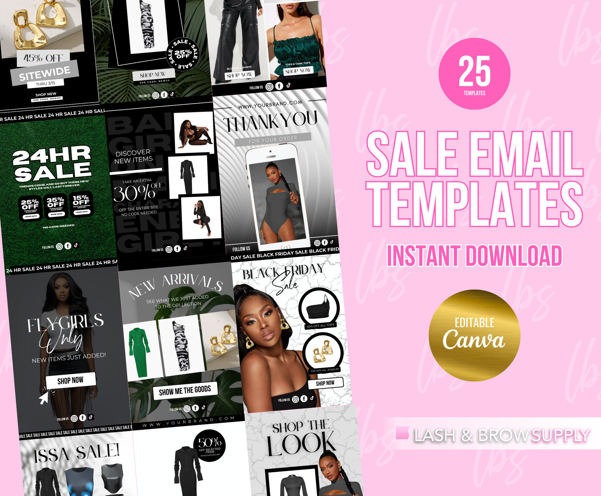 Fashion Email Template, Email Campaign, Marketing Template , Email bundle, Sales Email, Welcome Email, fashion boutique, Email Newsletter