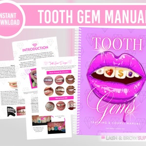 Tooth Gems Manual, Teeth gems course, Tooth jewelry application, Consent form, Tooth Jewelry, Esthetician, Tooth gems aftercare