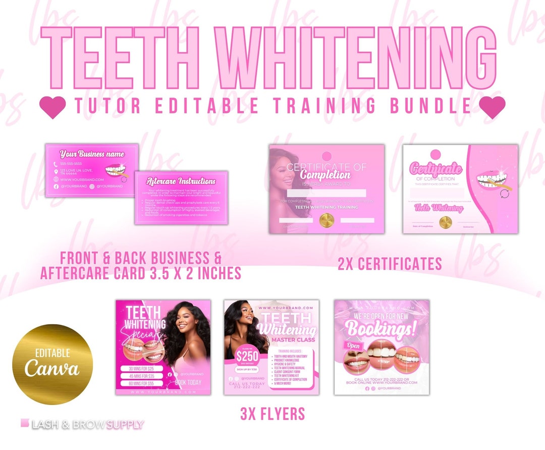 Teeth Whitening Technician Training Bundle, Teeth Whitening Certificate