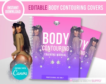 Body Contouring Manual Cover, Training Covers, Manual Covers, Training Manual, Ebook Cover, Body Contouring, Body sculpting, BBL, course