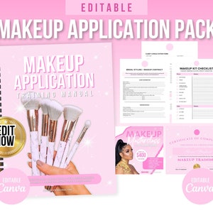 Makeup Training Manual, Training Manual, MUA Training, Cosmetology, Makeup, Face Chart, aesthetics, Makeup Artist, Makeup Template