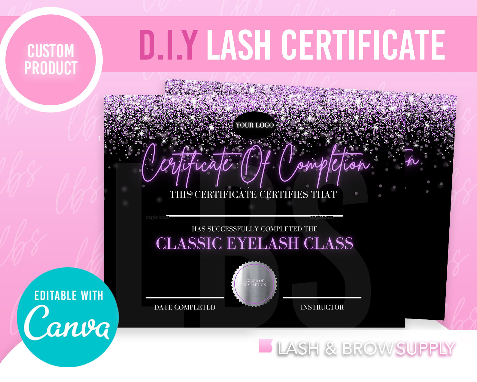 Eyelash Certificate Lash Certificate Lash Tech - Etsy UK