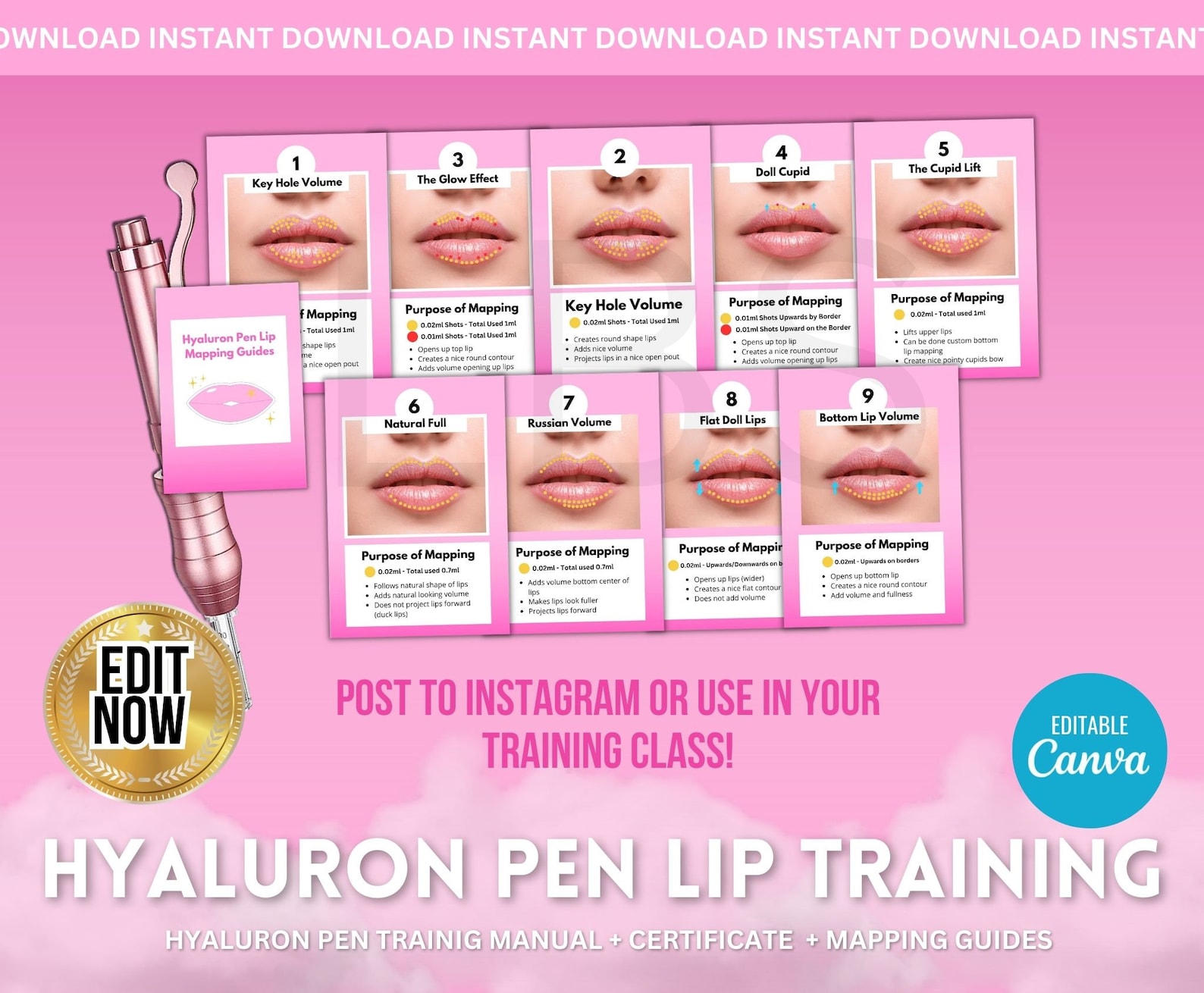 Hyaluron Pen Training Manual, Hyaluronic Acid, Student Training ...