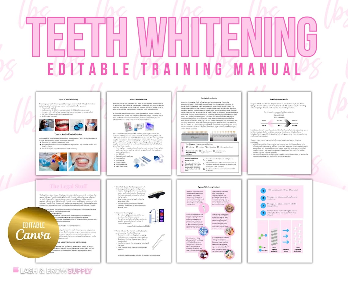 Teeth Whitening Training Manual, Teeth Whitening Training Course, Teeth ...