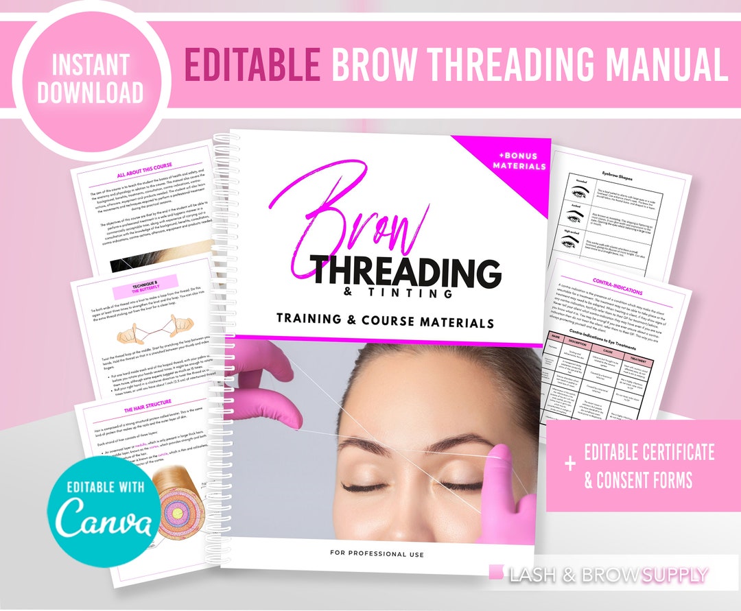 Eyebrow Threading Training, Eyebrow Threading Manual, Eyebrow Tinting
