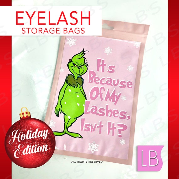 Eyelash Storage Christmas Bags for Mink Eyelash Line, Eyelash