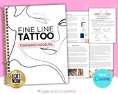Fine Line Tattoo Manual, tiny tattoo training manual, tattoo consent forms, Tattoo linework drills, Tiny Tattoo Aftercare, fineline tattoo
