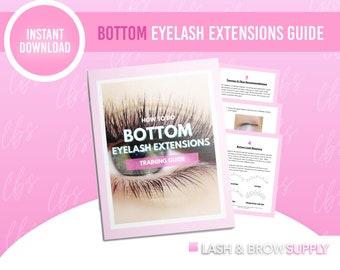Bottom Eyelash Extension, Training Manual, Bundle , Eyelash Training, Lash Class, Lash Instructor